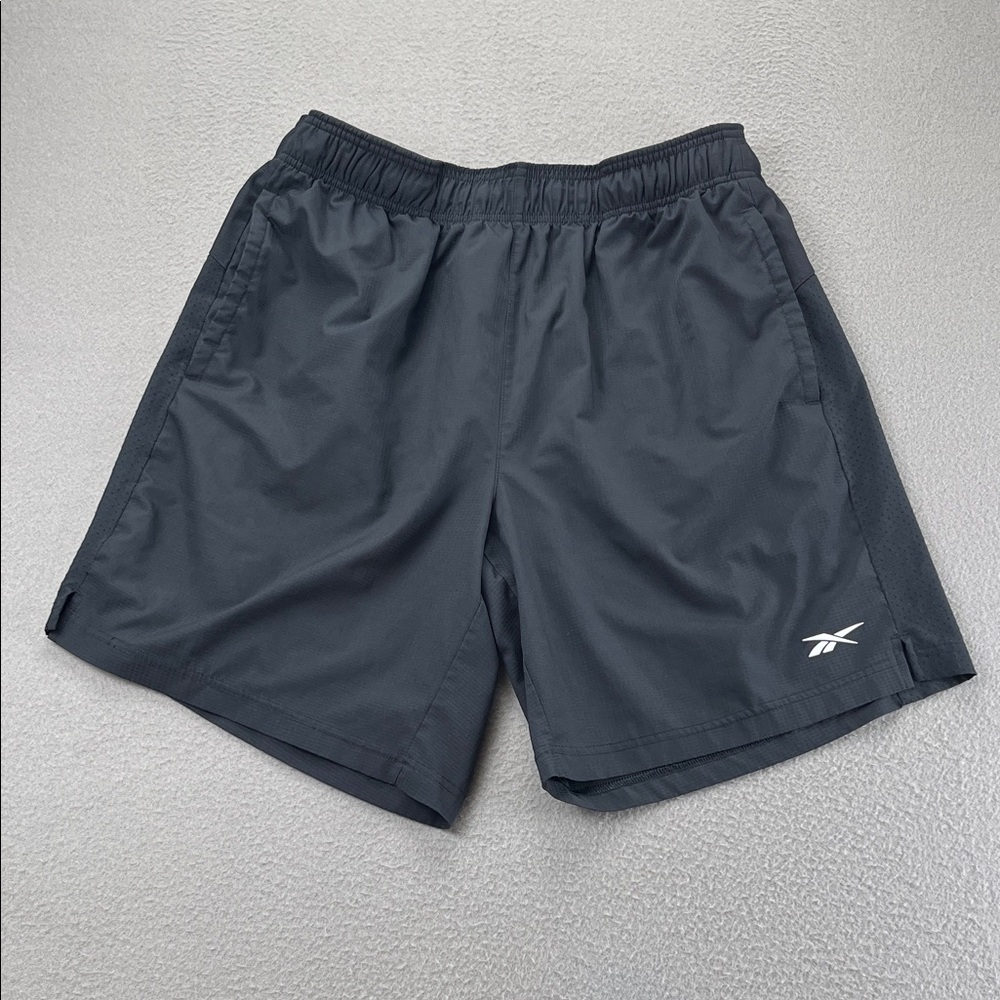Reebok Black Athletic Shorts Men’s Large Workout Training Gym Lightweight (1)